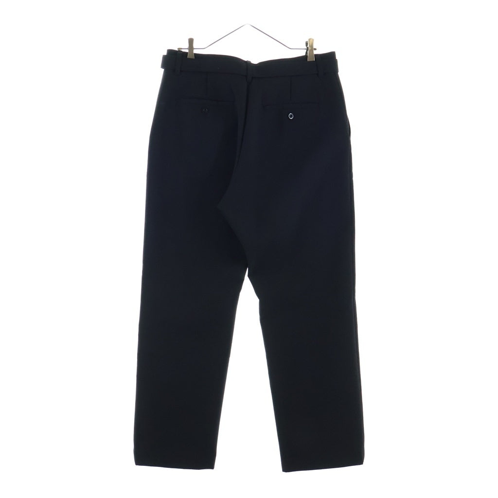 Sacai(サカイ) 23AW Suiting Bonding Pants スーチングボンディングパンツ ベルテッドトラウザー ブラック 23-03238M