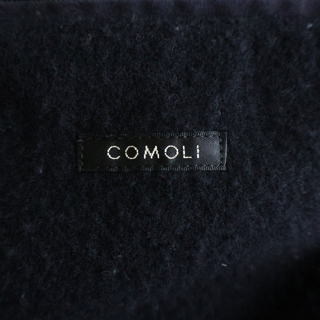 COMOLI(コモリ) 22AW コットンベンタイル フーデッドコート アウター ブラック W03-04012