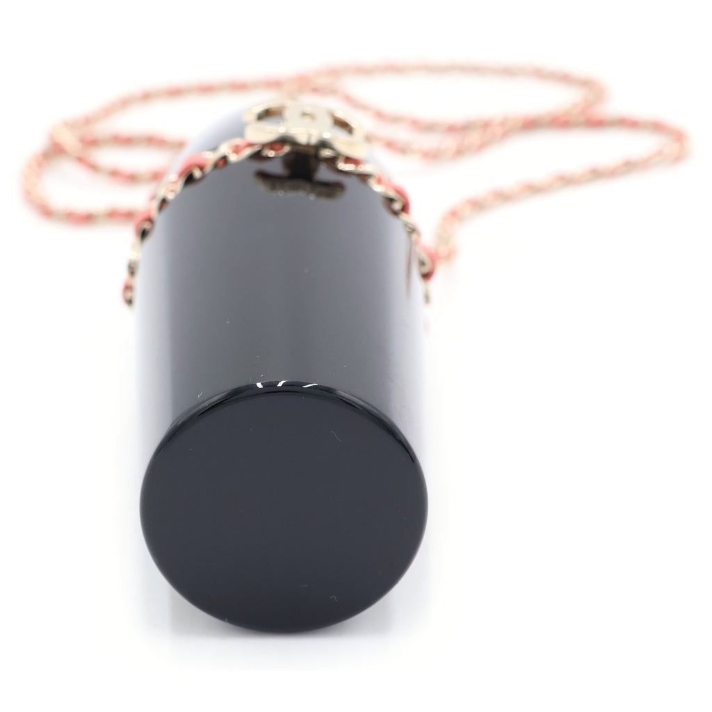 CHANEL(シャネル) リップスティックケース ブラック×ピンク プラスチック GD金具 箱 レディース