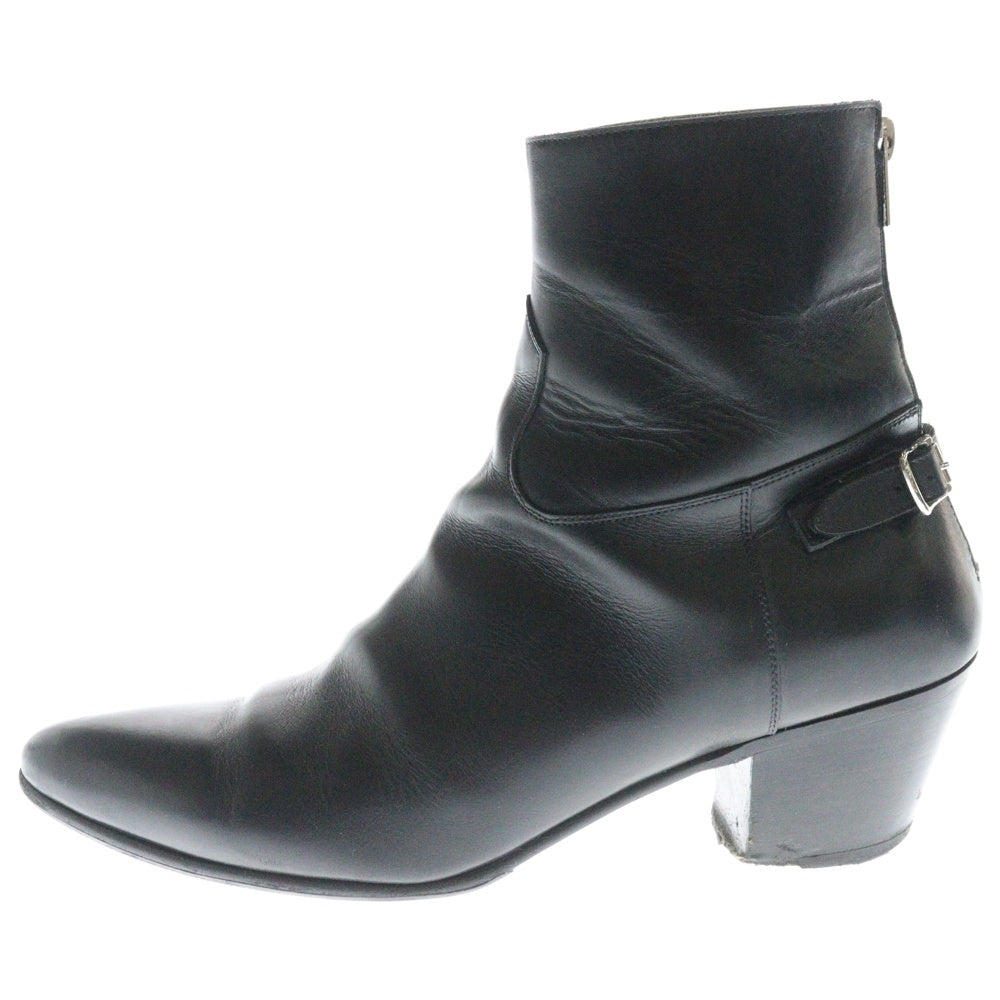 CELINE(セリーヌ) JACNO BOOTS ジャクノ バックバックル サイドジップショートブーツ ブラック MG0291