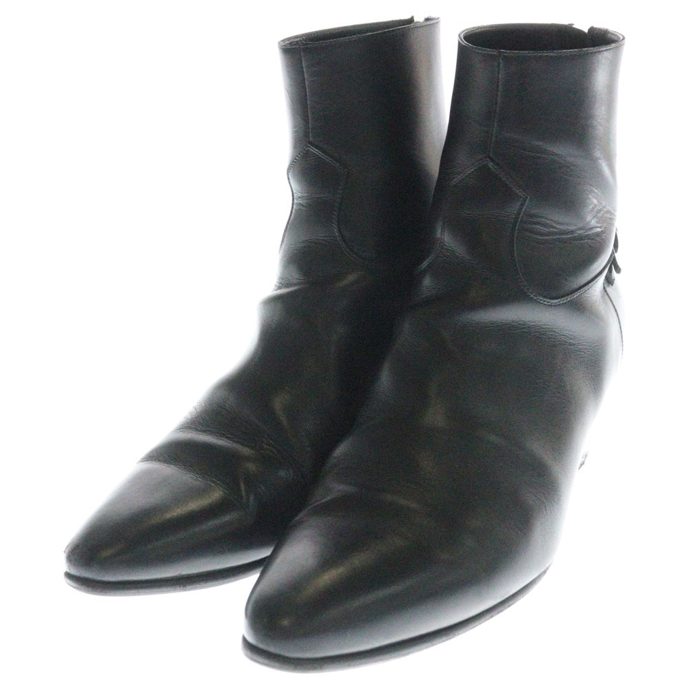 CELINE(セリーヌ) JACNO BOOTS ジャクノ バックバックル サイドジップショートブーツ ブラック MG0291