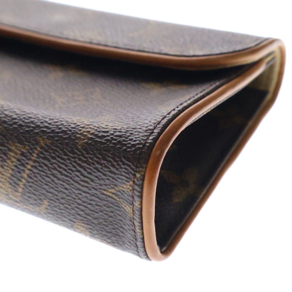 LOUIS VUITTON(ルイヴィトン) ポシェットフロランティーヌ モノグラム ウエストバッグ ショルダーバッグ ブラウンM51855 FL0090