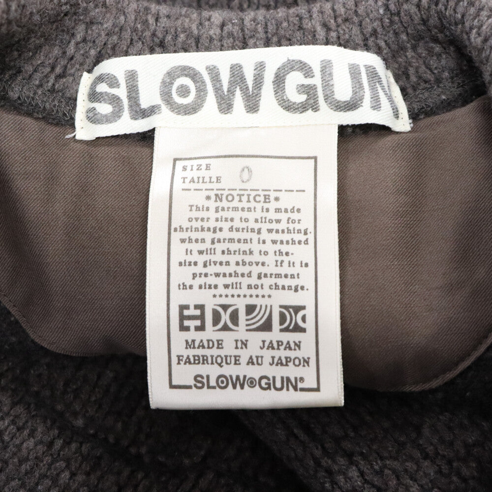 SLOWGUN(スロウガン) ウールニット 1B テーラードジャケット グレー