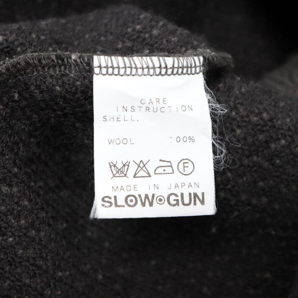 SLOWGUN(スロウガン) ウールニット 1B テーラードジャケット グレー