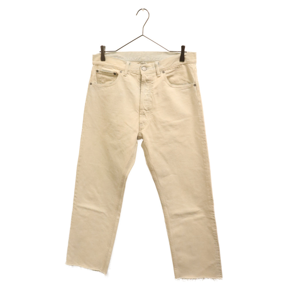 Maison Margiela(メゾンマルジェラ) 20SS BOYFRIEND JEANS STONE WASH DENIM ボーイフレンドジーンズ ストレートデニムパンツ カットオフ ホワイト S50LA0152 S30561