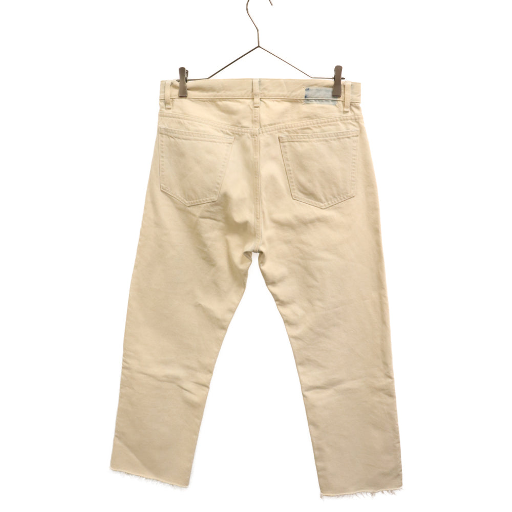 Maison Margiela(メゾンマルジェラ) 20SS BOYFRIEND JEANS STONE WASH DENIM ボーイフレンドジーンズ ストレートデニムパンツ カットオフ ホワイト S50LA0152 S30561