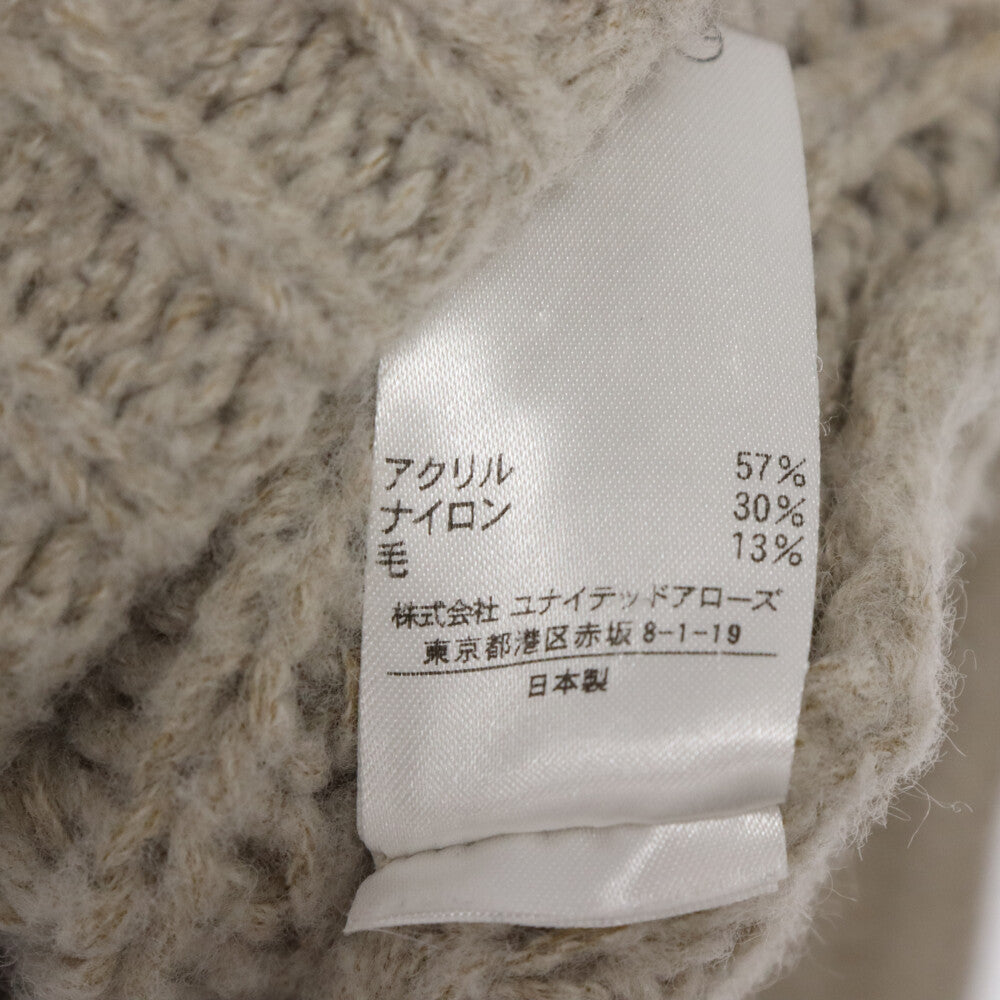 BEAUTY&YOUTH UNITED ARROWS(ビューティーアンドユースユナイテッドアローズ) ウール 長袖 ニット セーター ベージュ