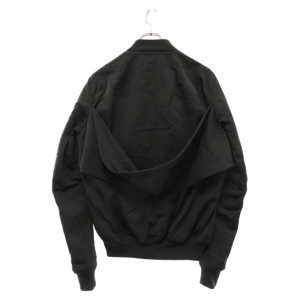 Rick Owens(リックオウエンス) 17AW バックディテール ボンバージャケット MA-1 ブルゾン ブラック RU17F8798-MU