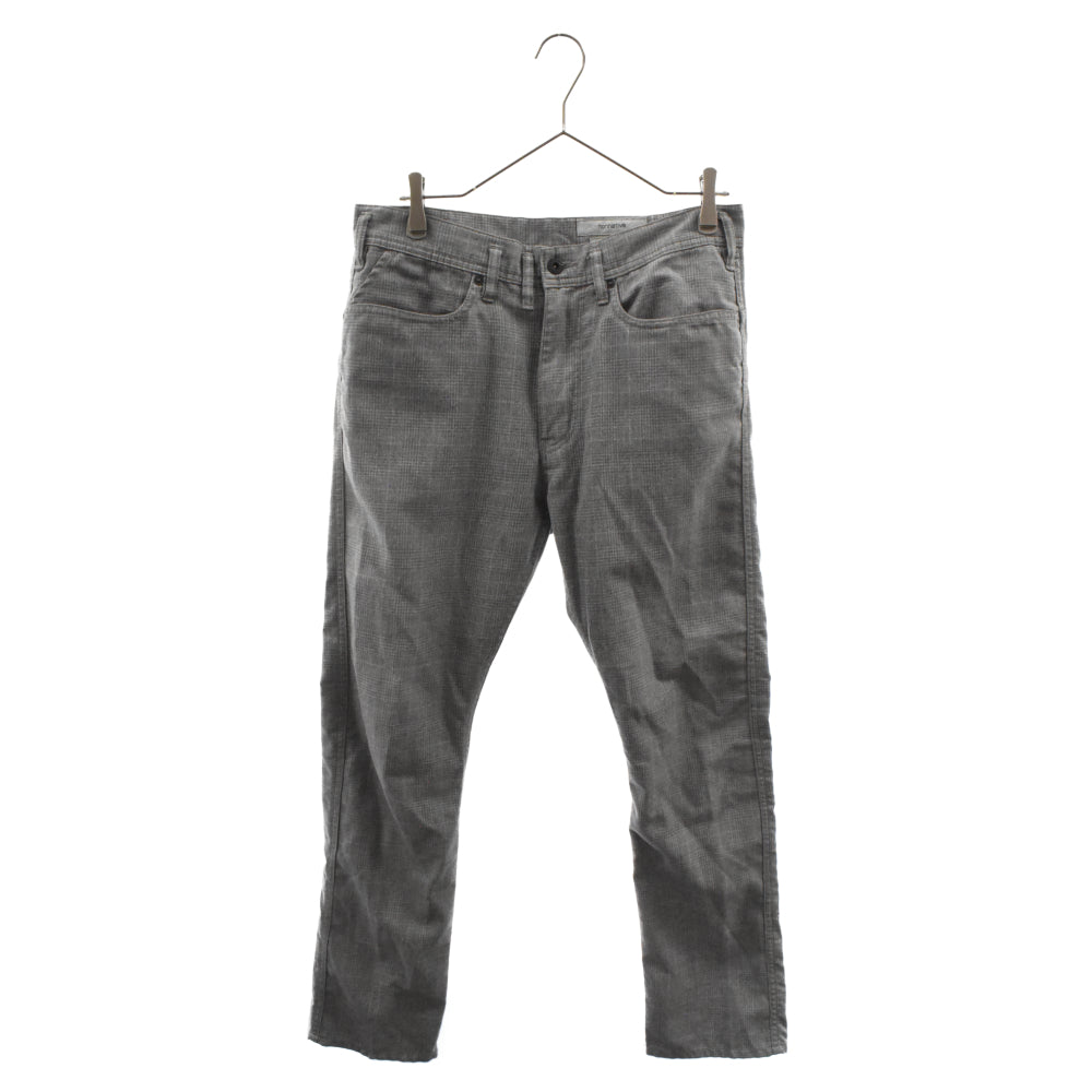 nonnative(ノンネイティブ) グレンチェック コットン ストレート パンツ グレー