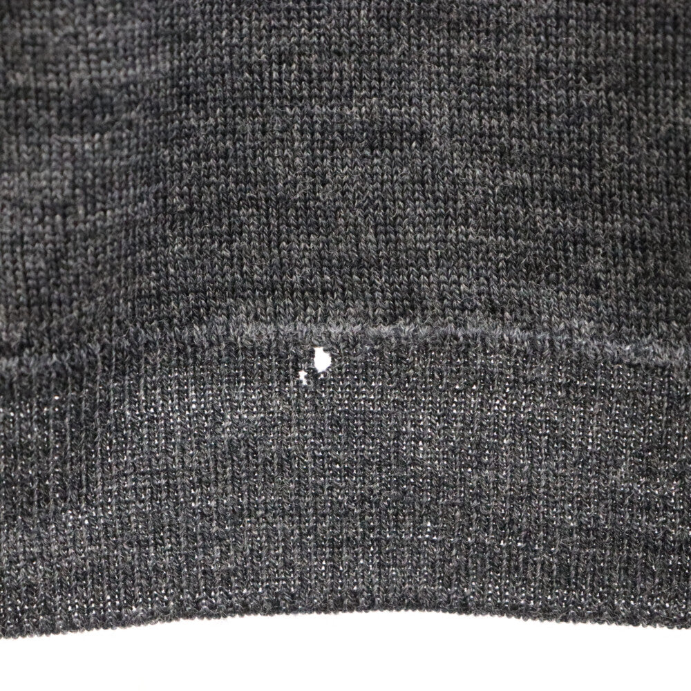 JOHN SMEDLEY(ジョンスメドレー) Vネック ウール ニット 長袖セーター グレー レディース