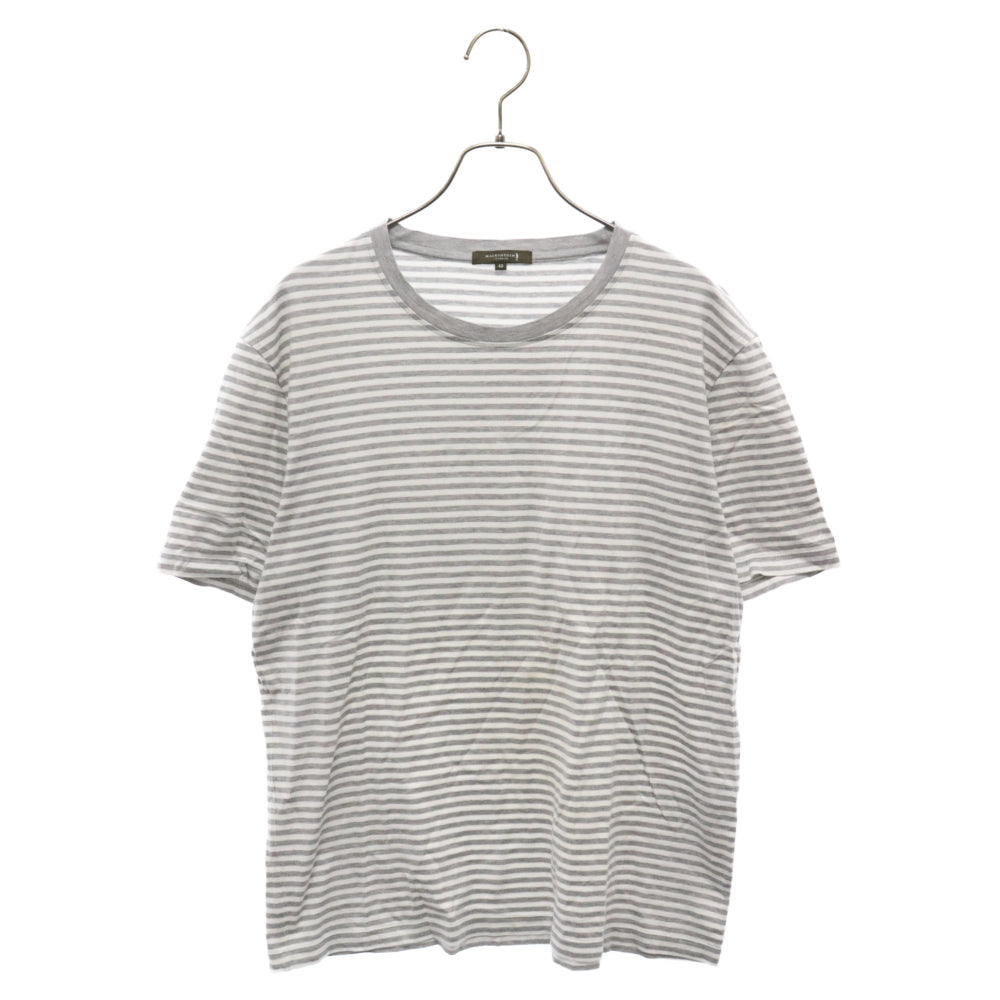 MACKINTOSH(マッキントッシュ) ボーダー プルオーバー 半袖カットソー Tシャツ ホワイト/グレー