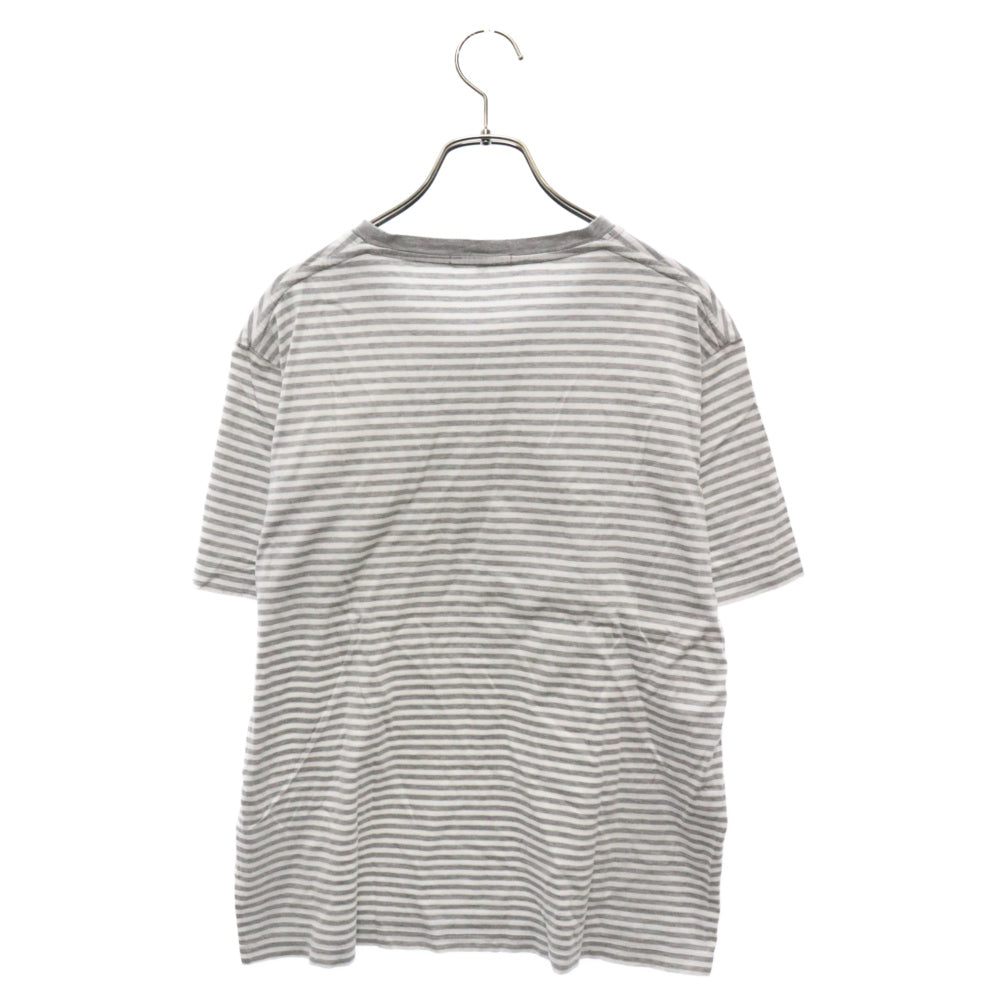 MACKINTOSH(マッキントッシュ) ボーダー プルオーバー 半袖カットソー Tシャツ ホワイト/グレー