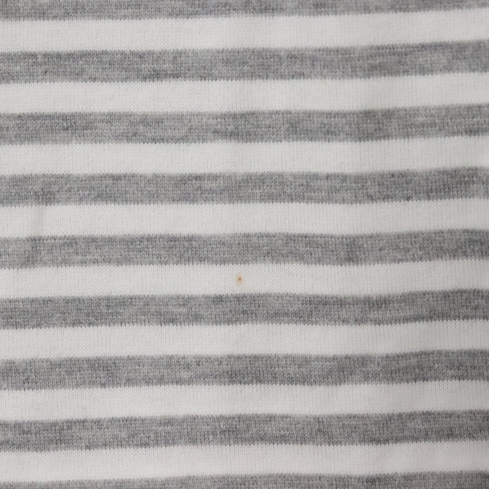 MACKINTOSH(マッキントッシュ) ボーダー プルオーバー 半袖カットソー Tシャツ ホワイト/グレー
