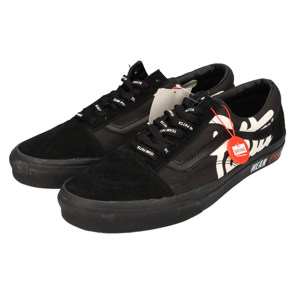 VANS(ヴァンズ) × PATTA x BEAMS OLD SKOOL MEAN EYED CAT パタ ビームス 別注 オールドスクール ローカットスニーカー ブラック US12/30cm 541140-0001