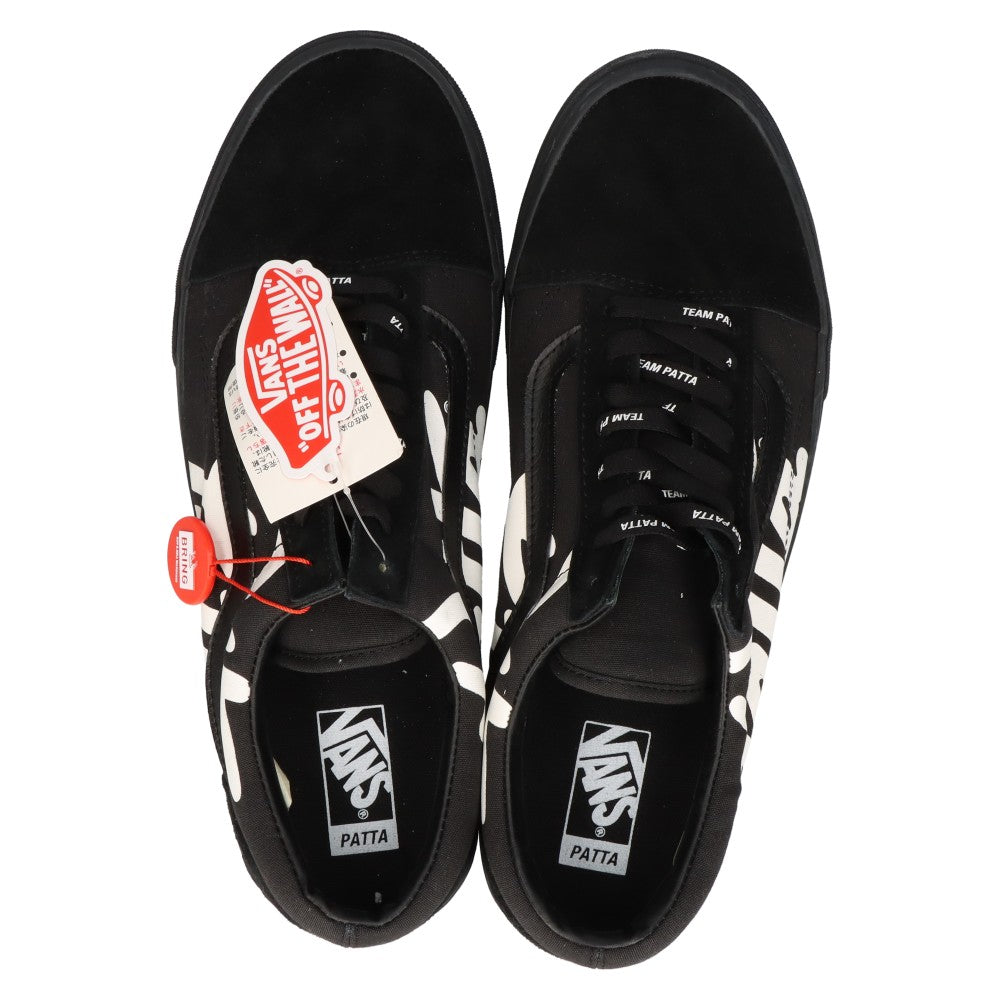 VANS(ヴァンズ) × PATTA x BEAMS OLD SKOOL MEAN EYED CAT パタ ビームス 別注 オールドスクール ローカットスニーカー ブラック US12/30cm 541140-0001