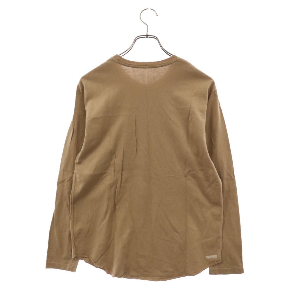 SOPHNET.(ソフネット) クルーネック ロングスリーブ カットソー 長袖 Tシャツ ベージュ SOPH-167094