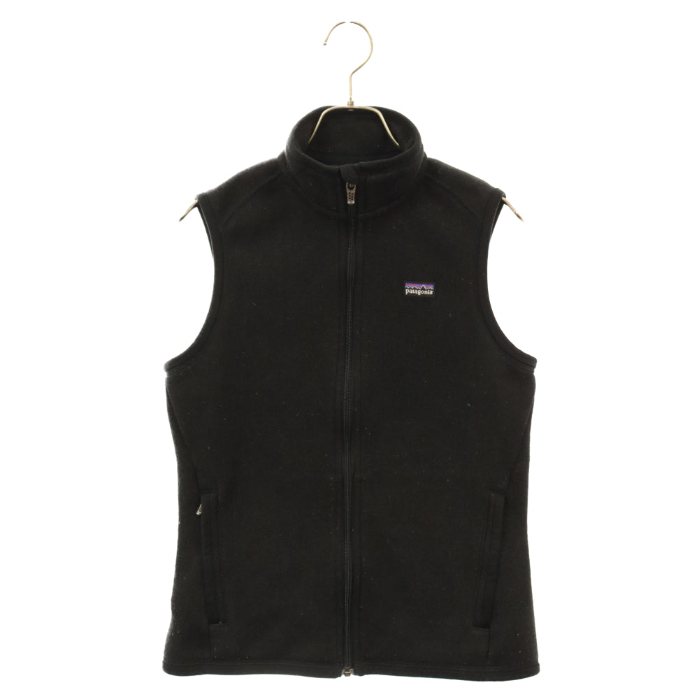 PATAGONIA(パタゴニア) 12年製 ワンポイントロゴ ジップアップ ベターセーターベスト レディース ブラック 25885