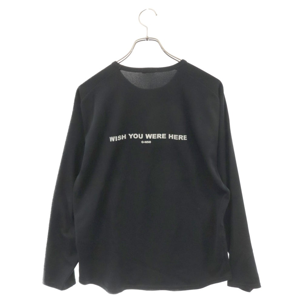 G1950(ギャラリーナインティフィフティ) ロゴプリント クルーネック 長袖カットソー Tシャツ ブラック