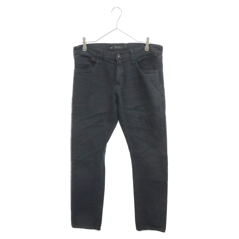 DENIM BY VANQUISH(デニムバイヴァンキッシュ) ×FRAGMENT フラグメント 34DENIM ダメージ加工 デニム パンツ ブラック VFP2050