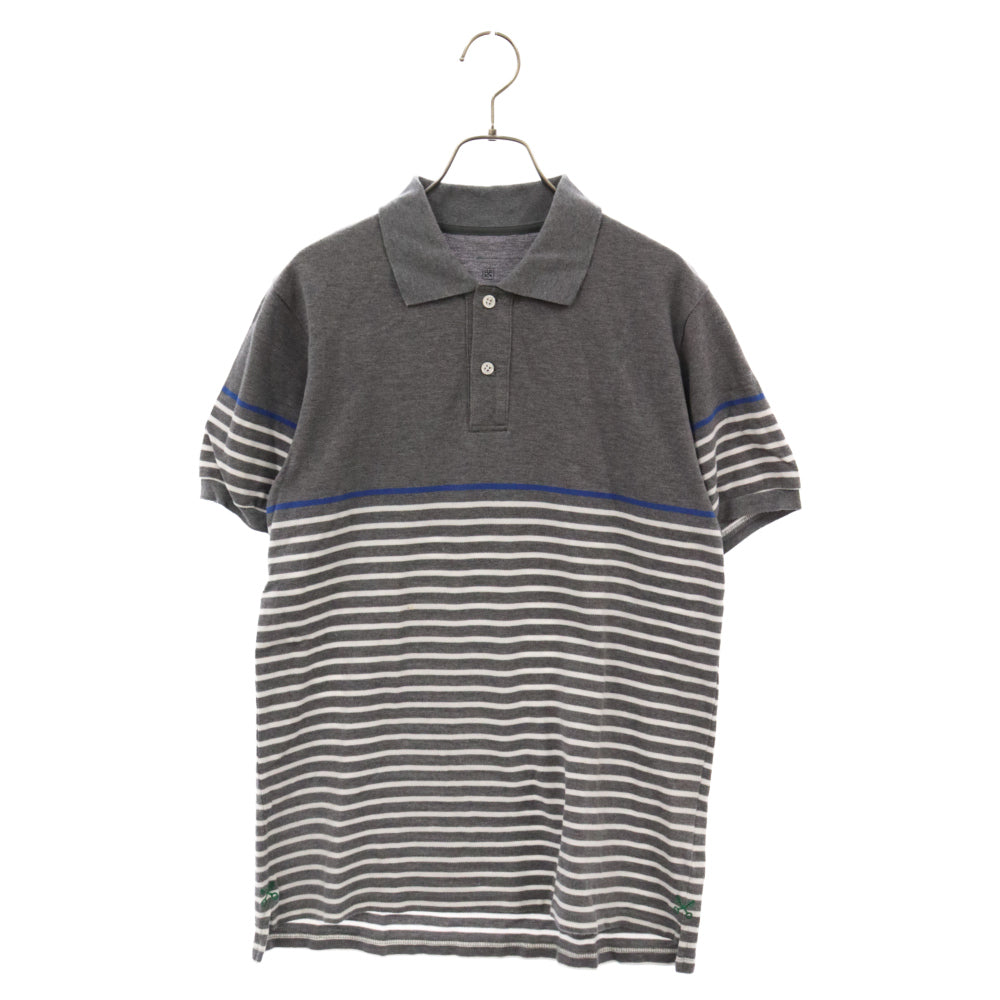 UNIFORM EXPERIMENT(ユニフォームエクスペリメント) COTTON SEED STITCH BORDER S/S POLO ボーダー鹿の子 半袖 ポロシャツ UE-110067