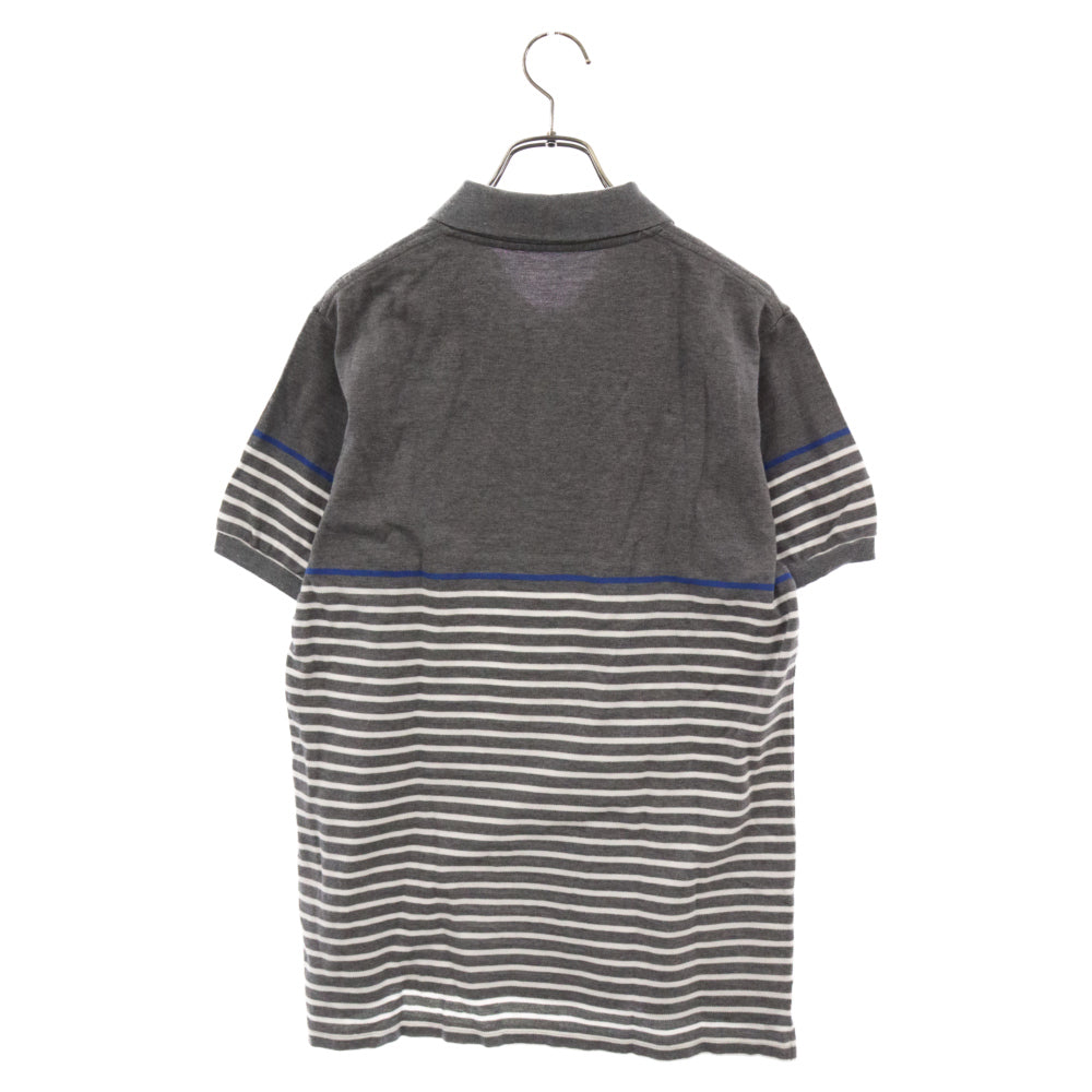 UNIFORM EXPERIMENT(ユニフォームエクスペリメント) COTTON SEED STITCH BORDER S/S POLO ボーダー鹿の子 半袖 ポロシャツ UE-110067