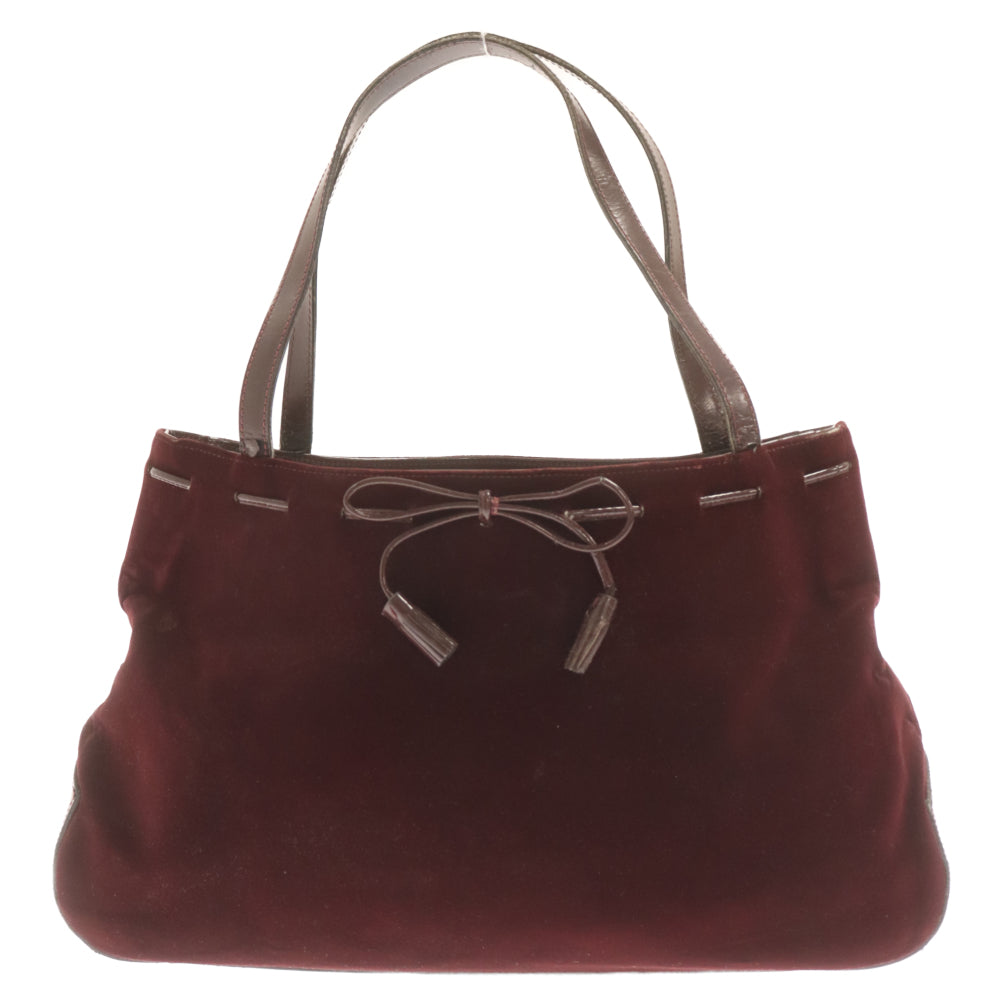 Anya Hindmarch(アニヤハインドマーチ) リボンデザイン ハンドバッグ レディース レッド