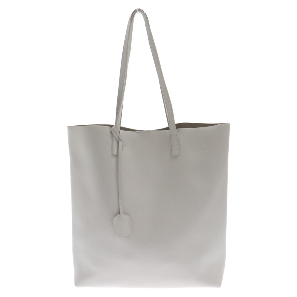 SAINT LAURENT PARIS(サンローランパリ) SHOPPING BAG MEDIUM N/S ショッピング ノース サウス レザー トートバッグ グレー 600306