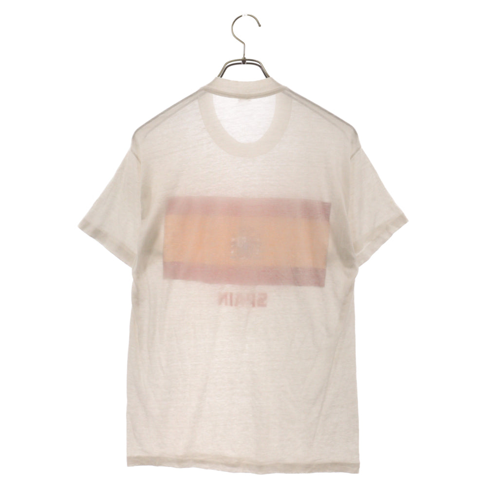 VINTAGE(ヴィンテージ) SPAIN 国旗ロゴプリント半袖Tシャツ カットソー