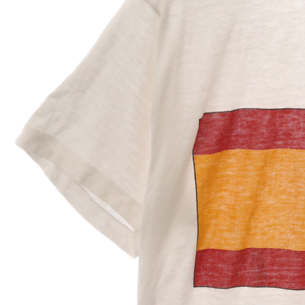 VINTAGE(ヴィンテージ) SPAIN 国旗ロゴプリント半袖Tシャツ カットソー