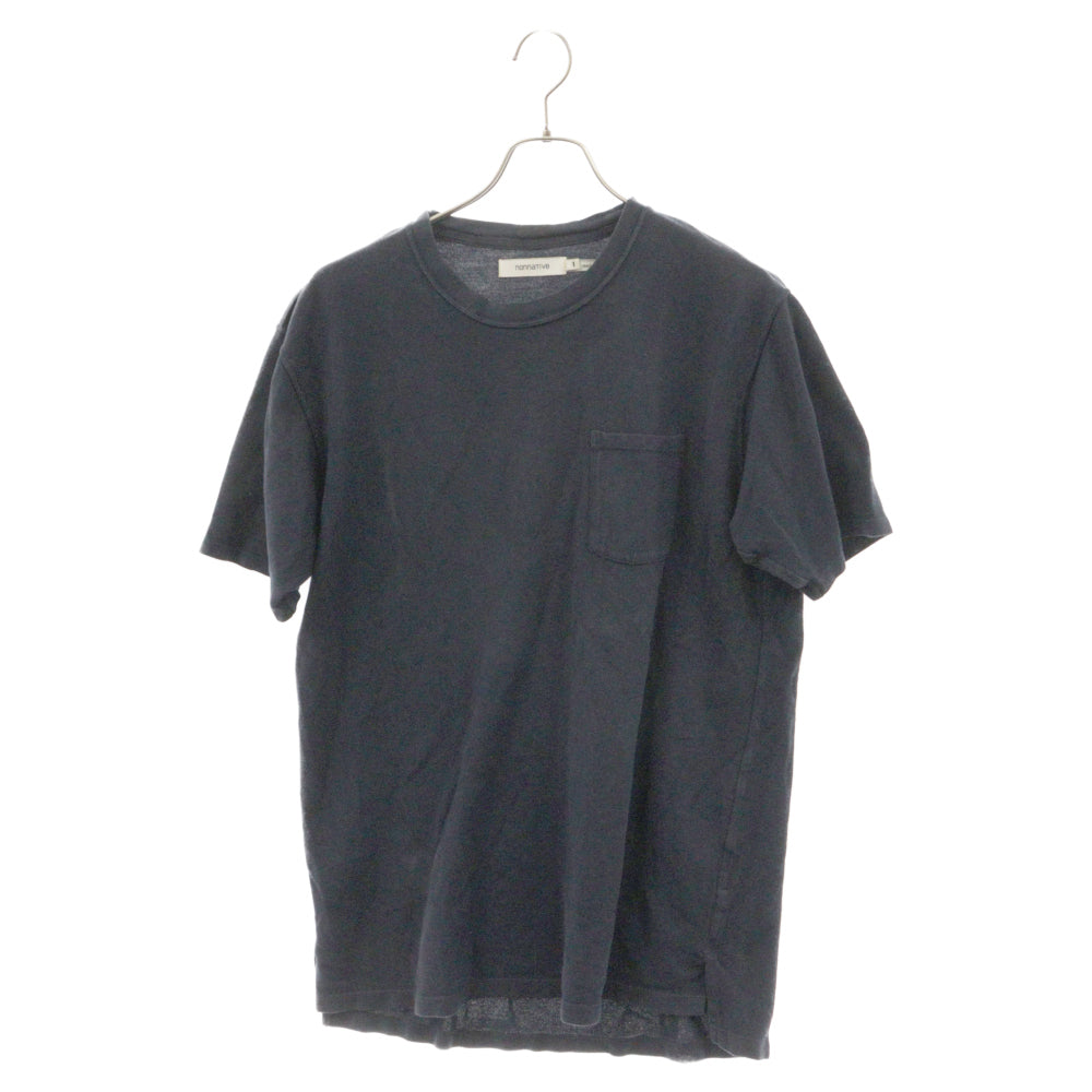 nonnative(ノンネイティブ) クルーネック ポケット 半袖カットソー Tシャツ ネイビー NN-C4115