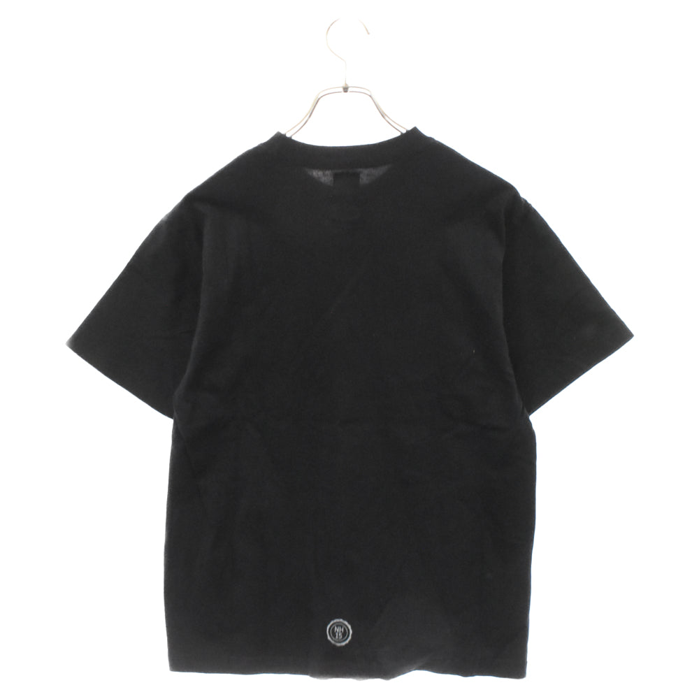 NEIGHBORHOOD(ネイバーフッド) エンブレム ロゴプリント クルーネック 半袖カットソー Tシャツ ブラック