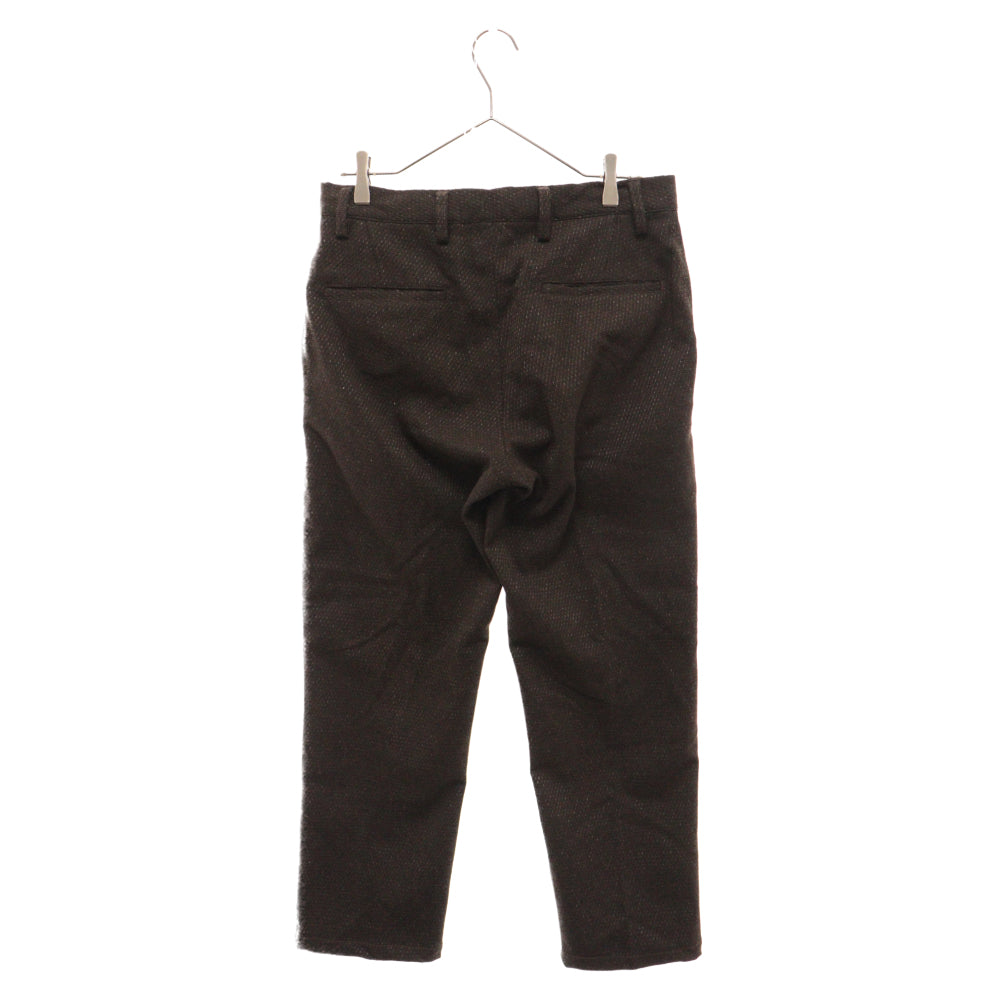 JOHNBULL(ジョンブル) レーヨン混 テーパードスラックス パンツ ブラウン 21461SHK