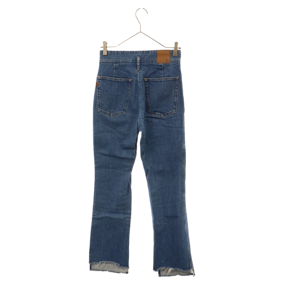 Spick&Span(スピック＆スパン) BEAUTY-LINE SLIT DENIM ビューティー ライン ジップフライ 裾スリット ストレートデニムパンツ インディゴ 20-030-200-1022-1-0
