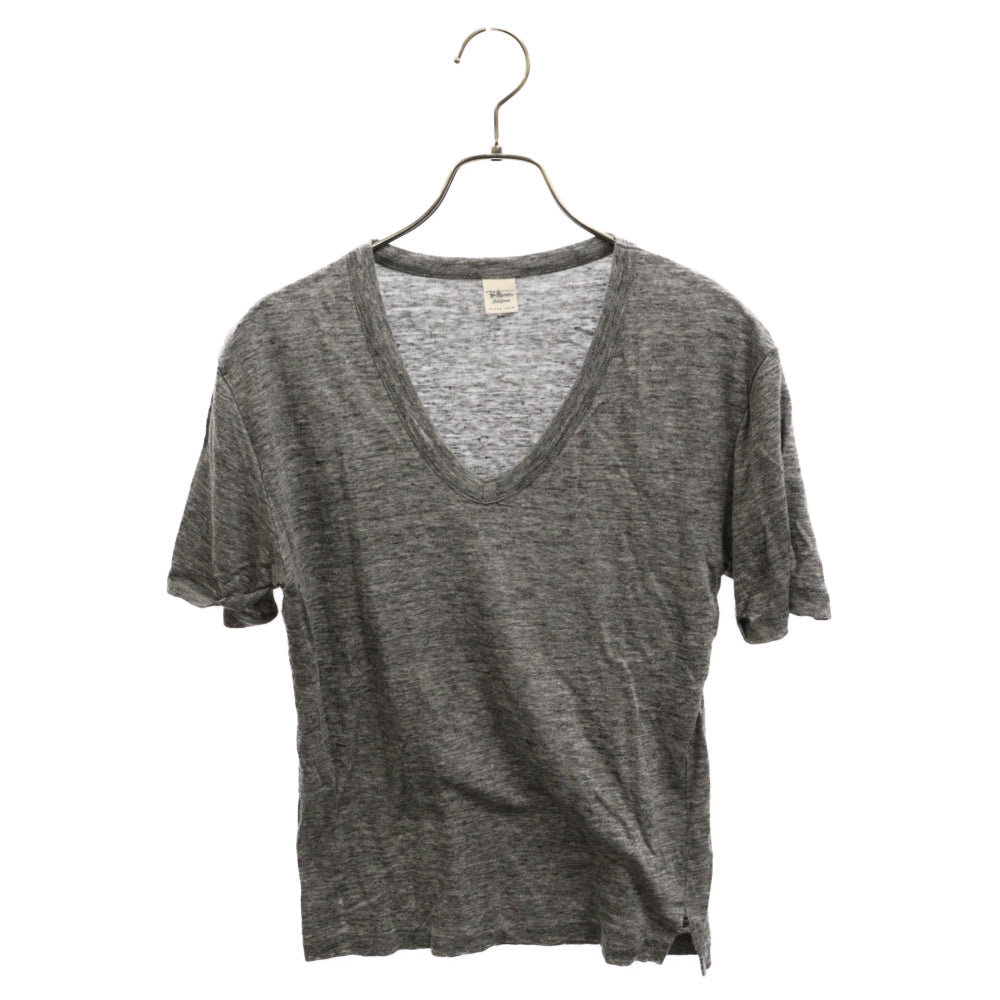 RON HERMAN(ロンハーマン) コットン Vネック 半袖Tシャツ カットソー グレー 2910900354