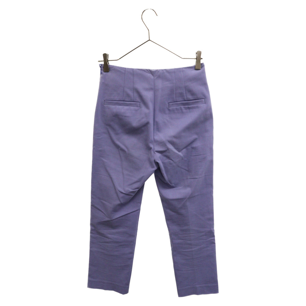 UNITED ARROWS(ユナイテッドアローズ) ハイウエスト ジップフライ コットン テーパードパンツ ブルー 1514-202-4474 レディース
