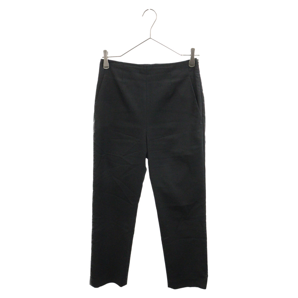 UNITED ARROWS(ユナイテッドアローズ) ハイウエスト ジップフライ コットン テーパードパンツ ブラック 1514-202-4474 レディース