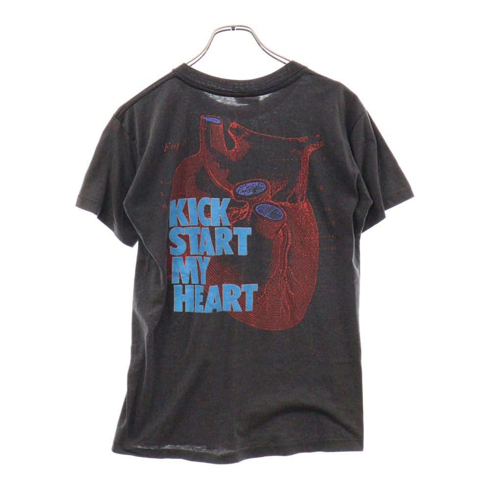 VINTAGE(ヴィンテージ) 80s VINTAGE MOTLEY CRUE KICK START MY HEADT モトリークルー キックスタート マイヘッド 半袖カットソー プリントTシャツ ブラック