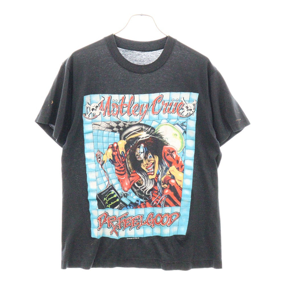 VINTAGE(ヴィンテージ)  80s VINTAGE MOTLEY CRUE モータークルー 半袖カットソー プリントTシャツ ブラック ヴィンテージ