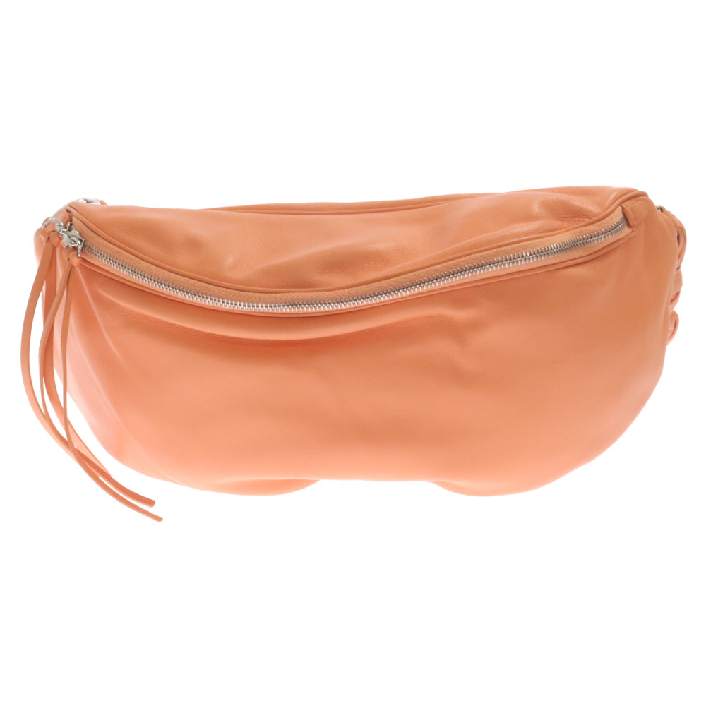 JIL SANDER(ジルサンダー) クロスボディ ベルト レザーショルダーバッグ オレンジ/シルバー JSPU855642-WUB01046N-639