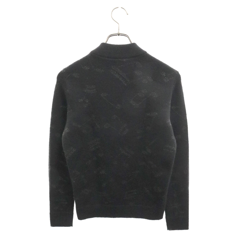 SAINT LAURENT PARIS(サンローランパリ) 16AW MUSIC NOTE SWEATER エディ期 モヘア 音符デザイン ニットセーター ブラック 440788 Y1PZ1