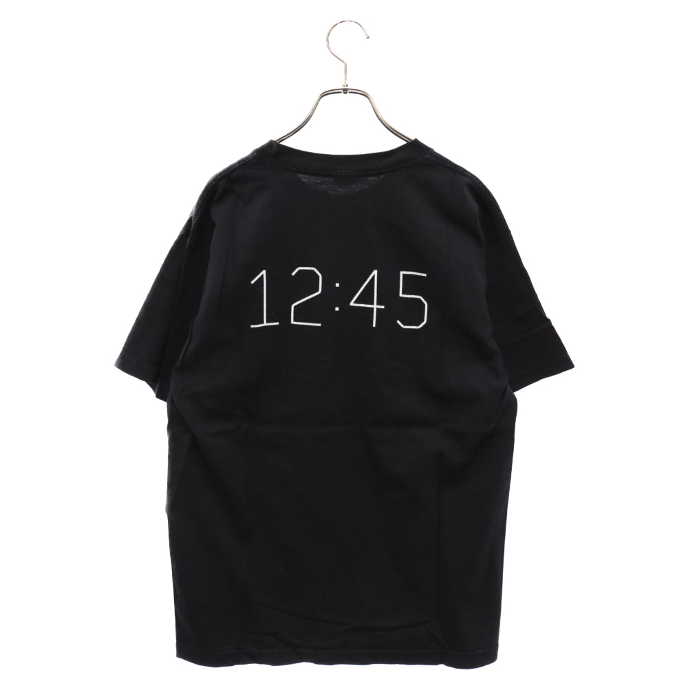 NUMBERS(ナンバーズ) USA製 ロゴプリント クルーネック半袖Tシャツ カットソー ブラック