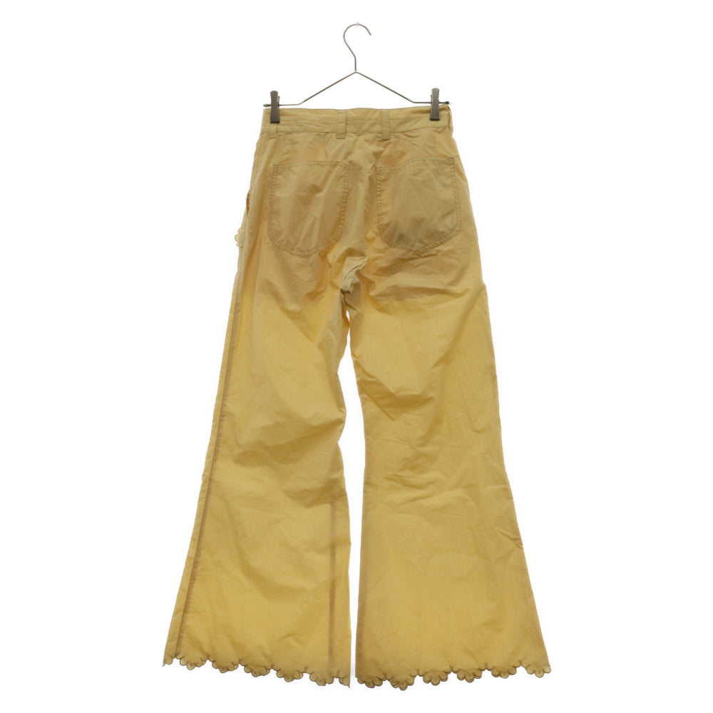 MASU(エムエーエスユー) SCALLOP FLARE PANTS スカラップ フレア パンツ イエロー MSSS-PT0722