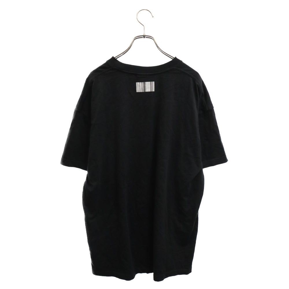 VTMNTS(ブイティーエムエヌティーエス) I KISSED A BOY T-SHIRT クルーネック ショートスリーブ 半袖 メッセージプリント Tシャツ ブラック VL12TR480B