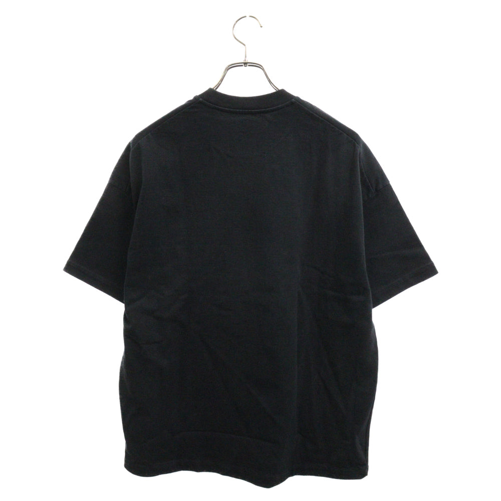 JIL SANDER(ジルサンダー) 22SS Graphic グラフィック ロゴ 刺繍 半袖Tシャツカットソー ブラック JSMU707025