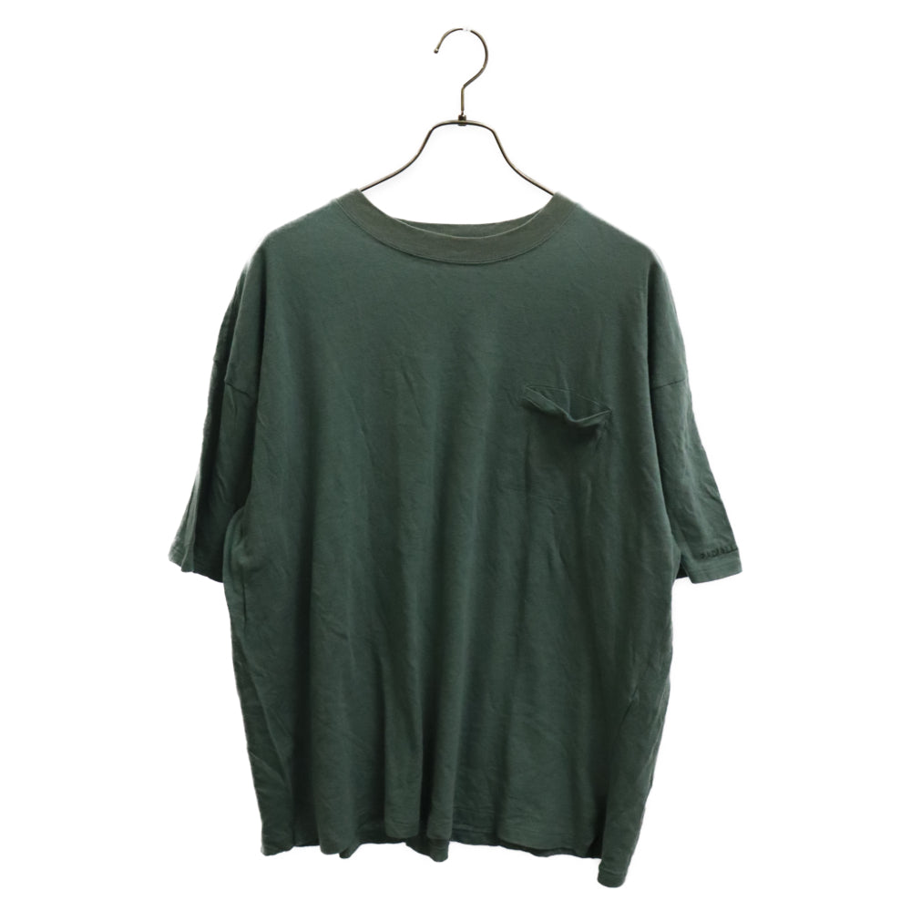 RADIALL(ラディアル) クルーネック ポケット 半袖カットソー Tシャツ グリーン