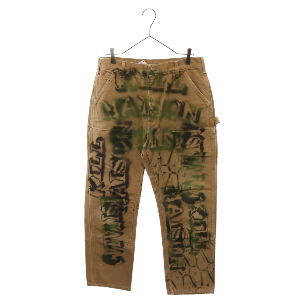 cvtvlist(カタリスト) Double Knee Pants ダブルニー リメイク ペイント カーペンターパンツ ベージュ