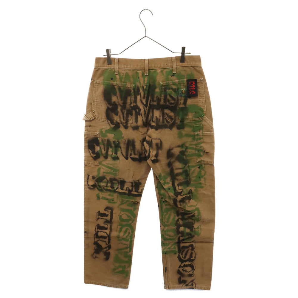cvtvlist(カタリスト) Double Knee Pants ダブルニー リメイク ペイント カーペンターパンツ ベージュ