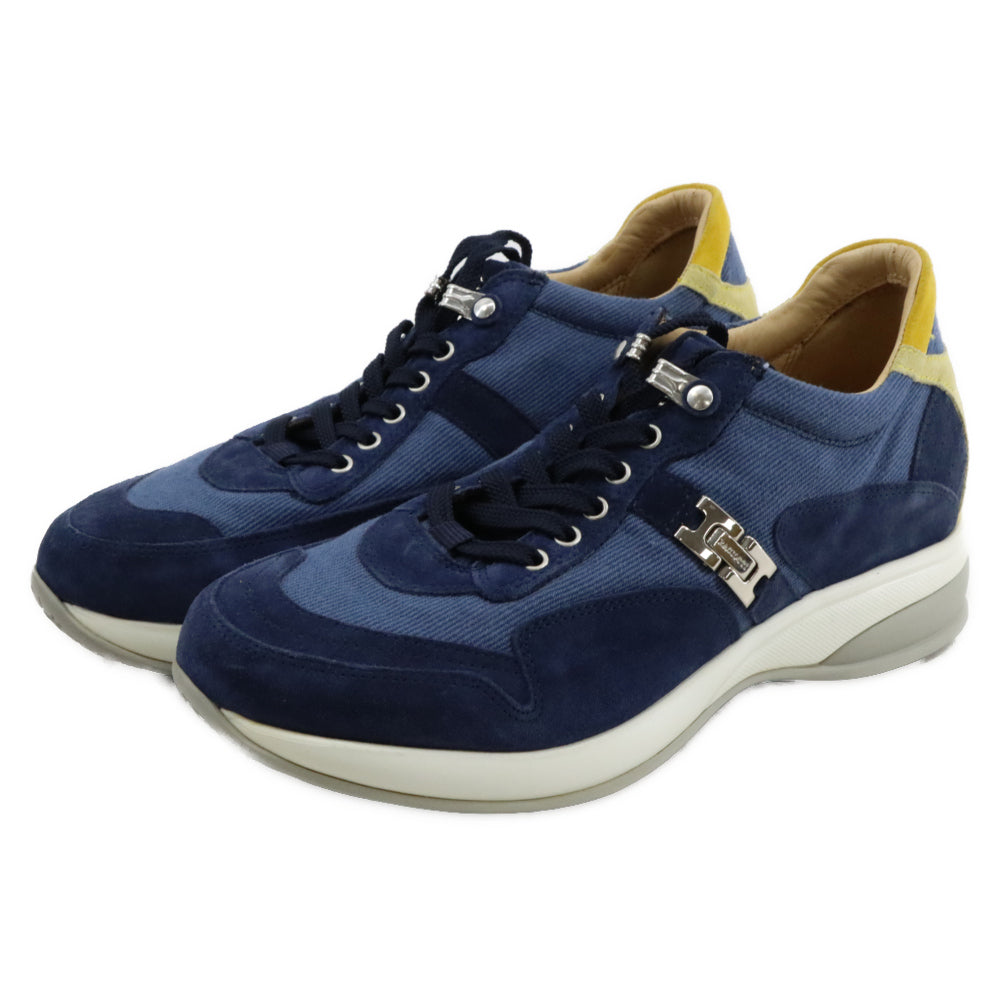 Cesare Paciotti(チェーザレ パチョッティ) 4US WASHED DENIM 35 ウォッシュド加工 デニム生地 ローカットスニーカー ブルー EU35/22.5cm 16573 レディース