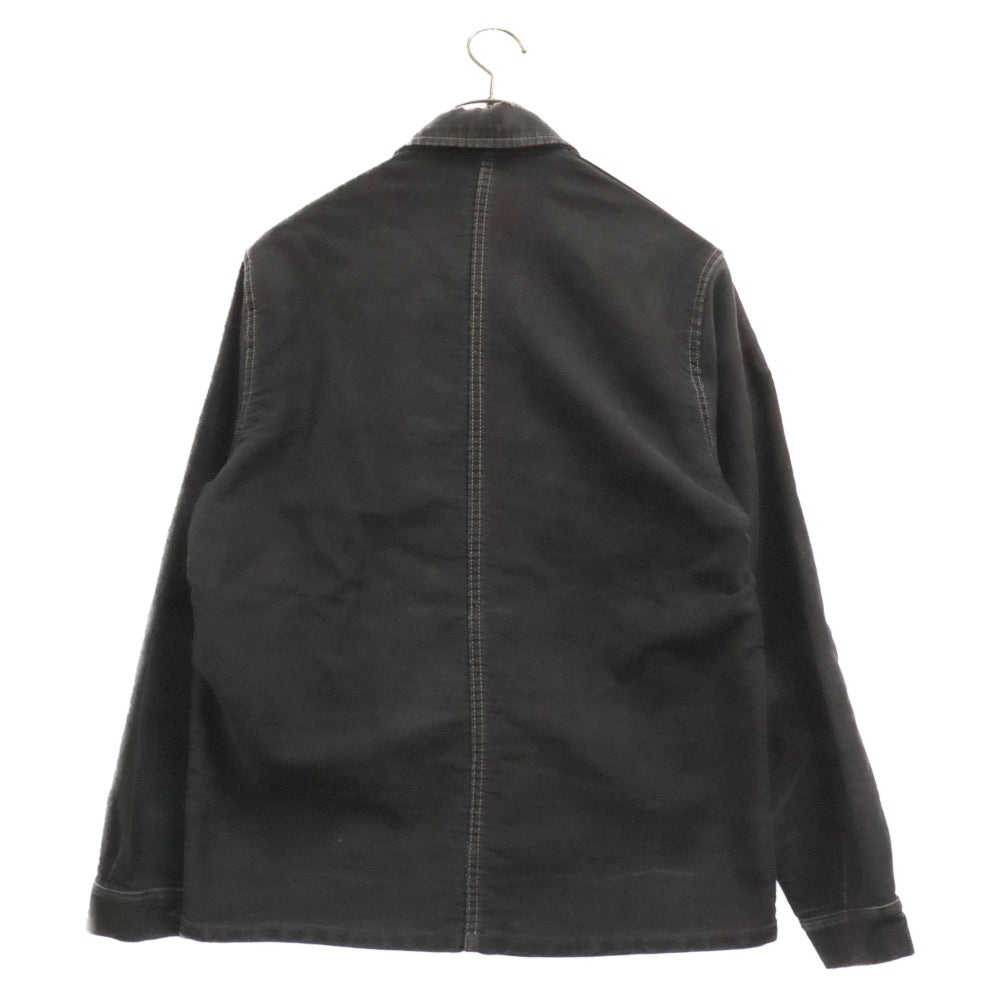 VINTAGE(ヴィンテージ) 50‐60S BOTTON LE CABLE FRENCH WORK フレンチワーク ブラックモールスキン ジャケット カバーオール ブラック