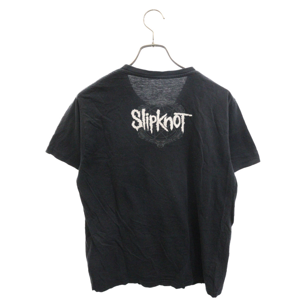 VINTAGE(ヴィンテージ) 00s Rock&Rebellion Slipknot ロック&リベリオン スリップノット プリント 半袖カットソー Tシャツ ブラック